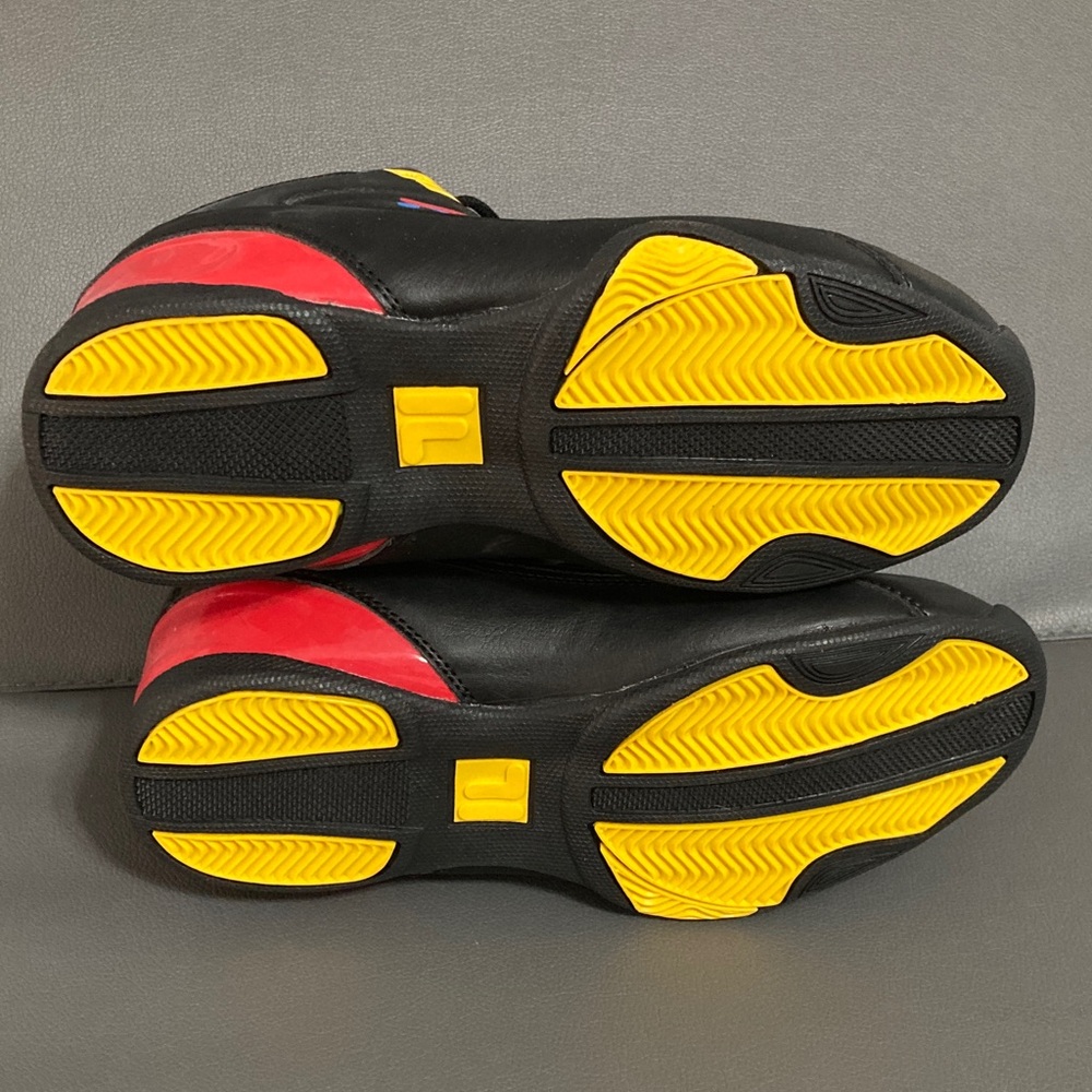 Fila Black High-Tops with Red, Blue, and Yellow Details - Picture 6 of 7